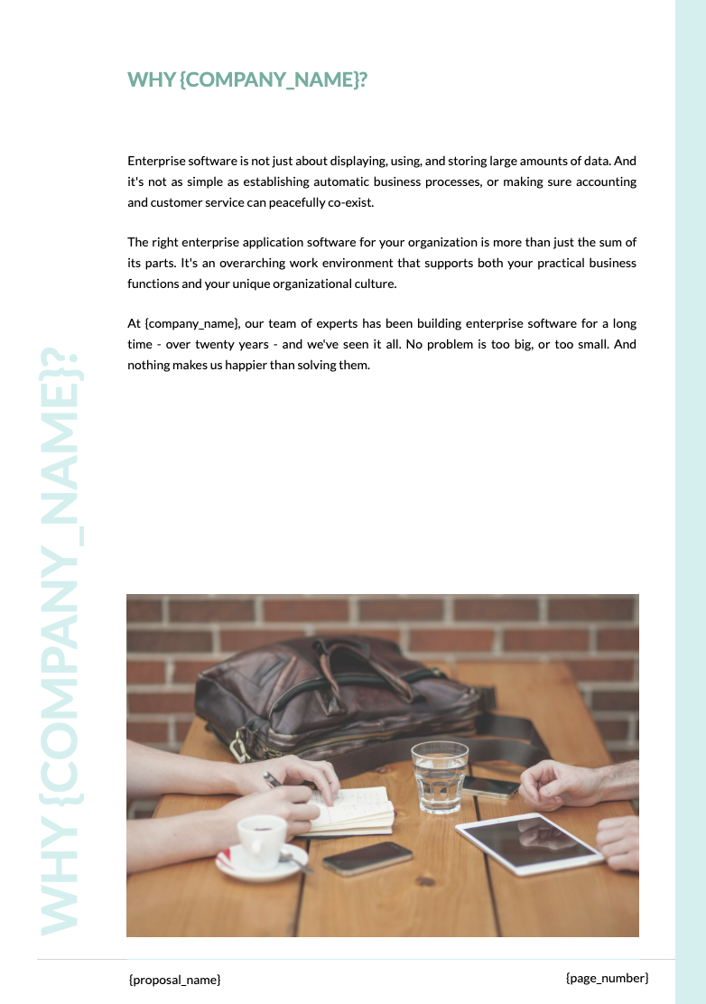 Enterprise Software Proposal Template